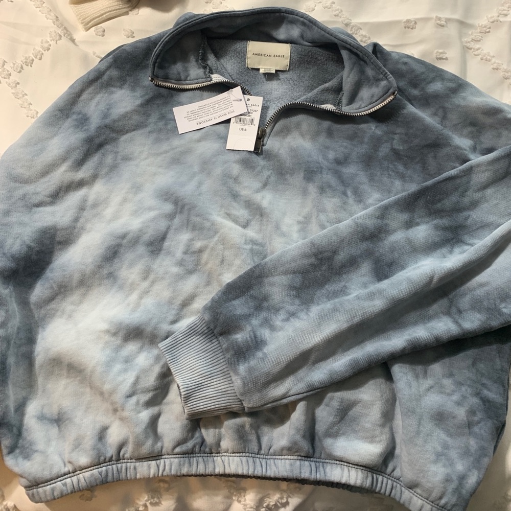 Blue Tie Dye Sweatshirt BRAND NEW W TAGS